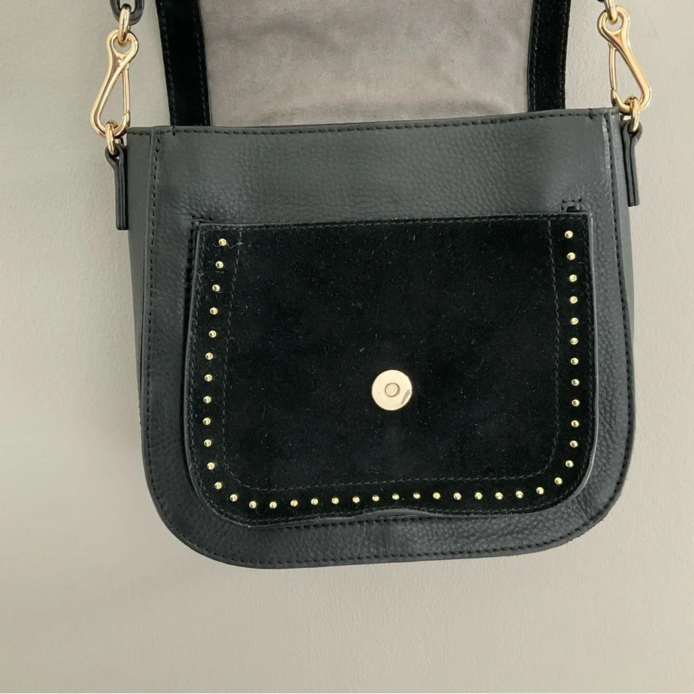 Vince Camuto Artera Saddle Leather/Suede Shoulder Bag. Like new. - Picture 7 of 13